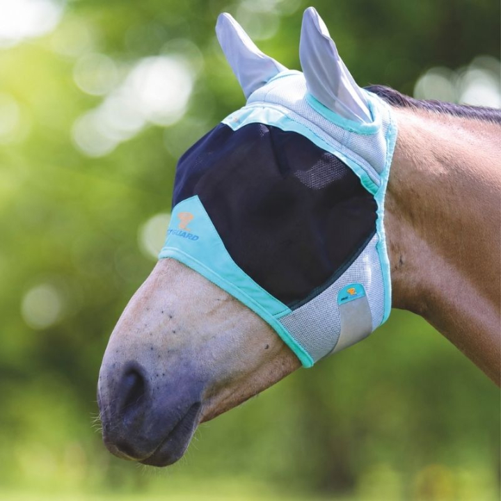 Fluemaske Air Motion med Ører Turkis i gruppen Fluebeskyttelse / Fluemasker hos Equinest (SH667625TU_r)