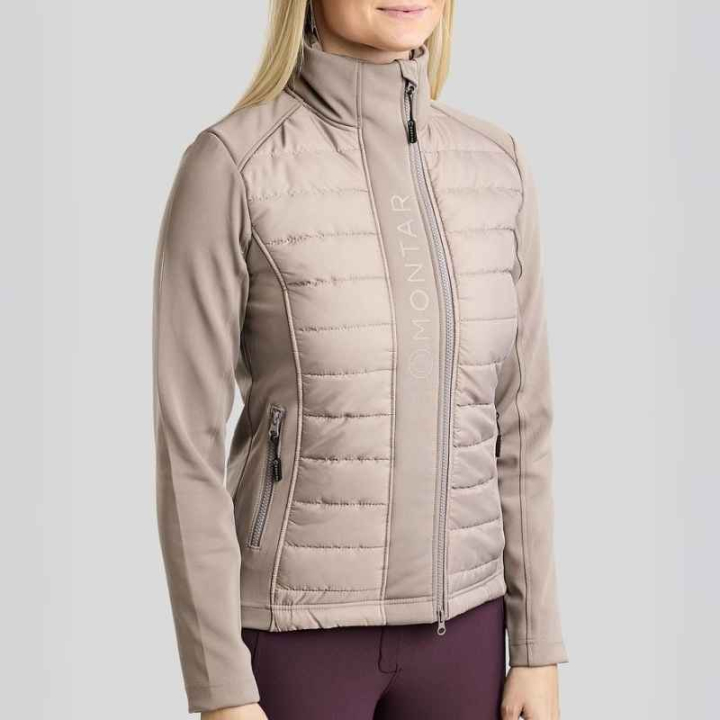 Hybridjakke Emma Softshell Pearl Grey i gruppen Rideklær / Jakker / Ridejakker hos Equinest (SL212431LRGRE_r)