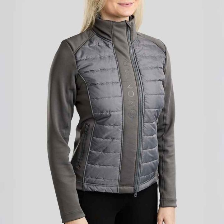 Hybridjakke Emma Softshell Grå i gruppen Rideklær / Jakker / Ridejakker hos Equinest (SL21246LGR_r)