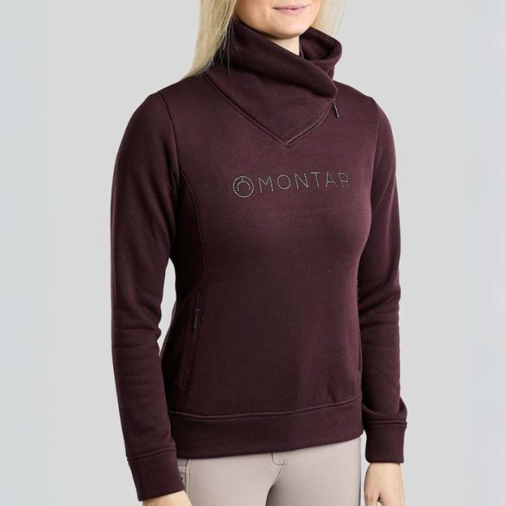 Sweatshirt MoNaja Gun Metal Crystals Fig i gruppen Rideklær / Gensere & Hoodies hos Equinest (SW251136LFIG_r)