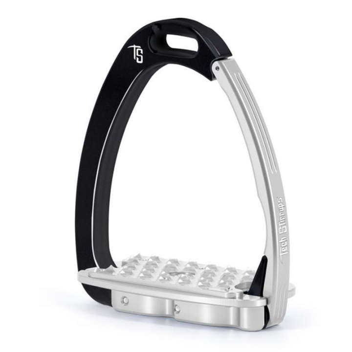 Stigbøyler Venice Sloped EVO Svart/Silver i gruppen Hesteutstyr / Stigbøyler hos Equinest (TSVESVSI)