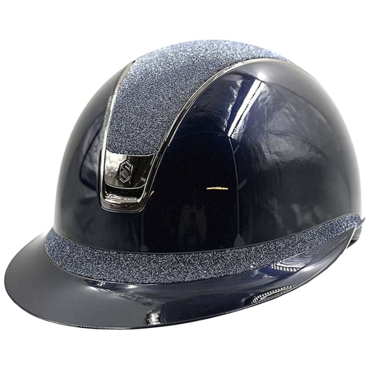 Ridehjelm Miss Shield 2.0 Glossy Crystal Fabric Marineblå i gruppen Rideutstyr / Ridehjelmer / Solskjerm hos Equinest (V243114NAVYNAVNA_r)