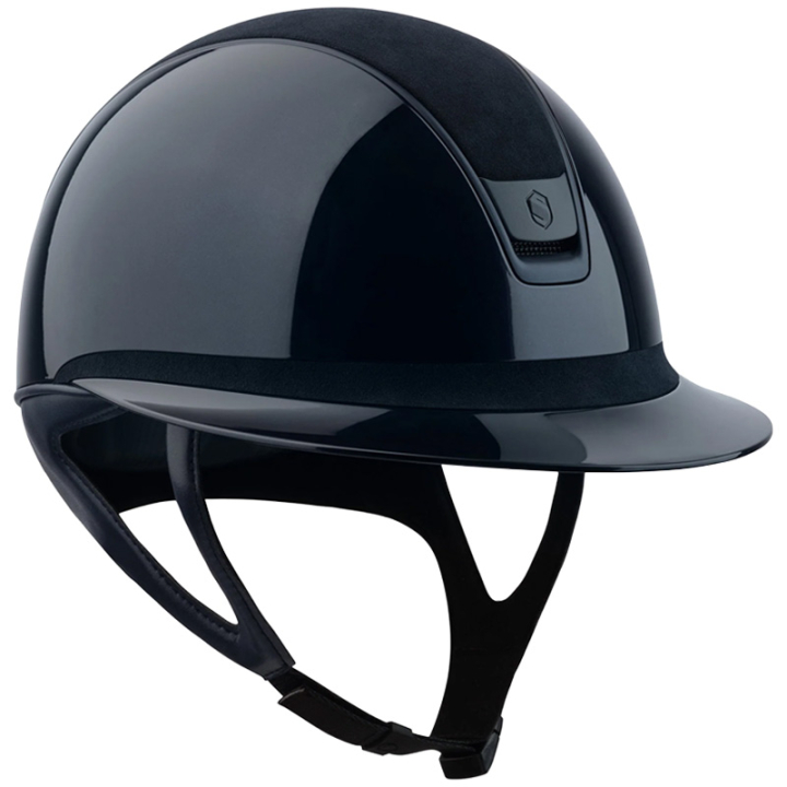 Ridehjelm Miss Shield 2.0 Glossy Alcantara Matt Trim Blazon Marineblå i gruppen Rideutstyr / Ridehjelmer / Solskjerm hos Equinest (V243182NAVYNAVNA_r)