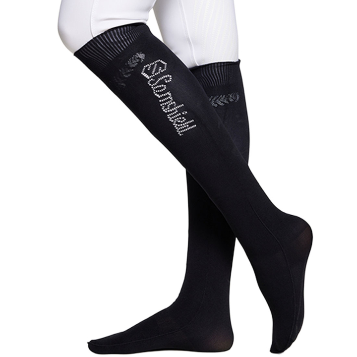 Ridesokker Balzane Seamless Flower Svart i gruppen Rideklær / Ridestrømper hos Equinest (WBALZNESMLFLBA)