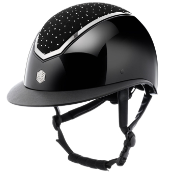 Ridehjelm Kylo Gloss Wide Peak Crystal Svart/Krom