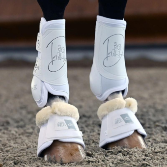 Dressurbeskyttere Absolute Front Velcro Hvit