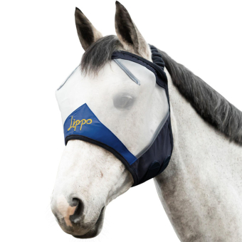 Fluemaske Pro uten Øren Hvit/Marinblå