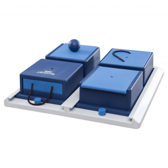 Aktiveringsleksak Dog Activity Poker Box 1 Nivå 2 Blå/Vit