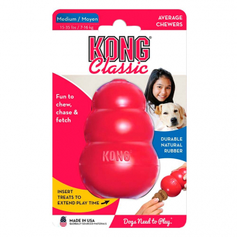 Hundelek KONG Classic Medium Rød