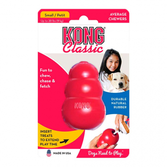 Hundelek KONG Classic Small Rød
