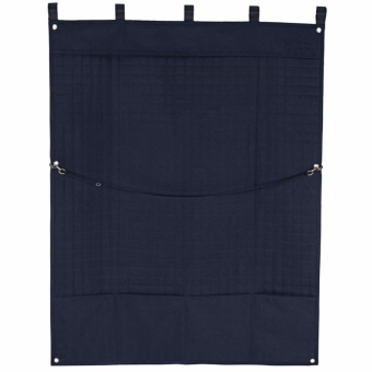 Boksgardin Quilt Long Marineblå