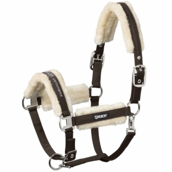 Grime Fauxfur Double Pin Brun