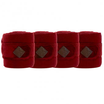 Bandasjer Polar Fleece Velvet Vinrød
