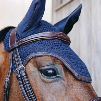Ørehette Wellington Leather Marineblå