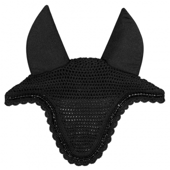 Ørehette Long Stone & Pearl Soundless Svart