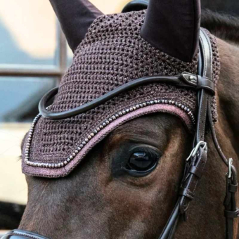 Ørehette Wellington Glitter Brun