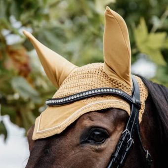 Ørehette Wellington Velvet Sennepsgul