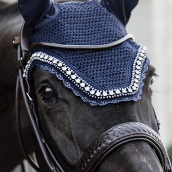 Ørehette Wellington Big Stone & Pearl Marineblå
