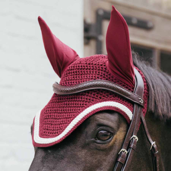 Ørehette Wellington Plaited Cord Vinrød