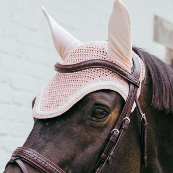 Ørehette Wellington Plaited Cord Blekrosa