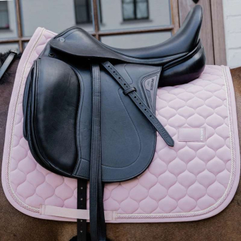 Dressursjabrak Onion Quilt Rubber Logo Lyserosa