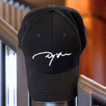 Caps White Logo Marineblå