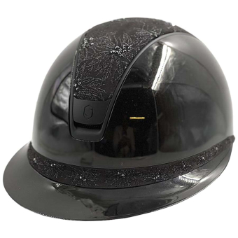 Ridehjelm Miss Shield 2.0 Glossy Spring Flower Matt Trim Svart