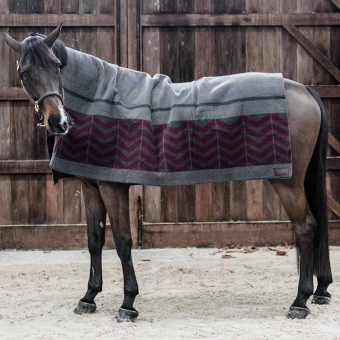 Fleeceteppe Heavy Square Fishbone Bordeaux