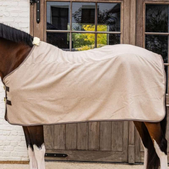 Fleecedekken Heavy Melange Beige