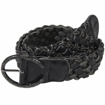 Belte Braided Stone Svart