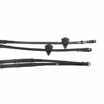 Gummitygler E-Logga med Stopper Svart/Messing