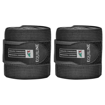 Bandasjer Work Bandage Elastisk/Fleece 2-pk Svart