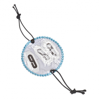 Nummerlapp Kristall HG Blå