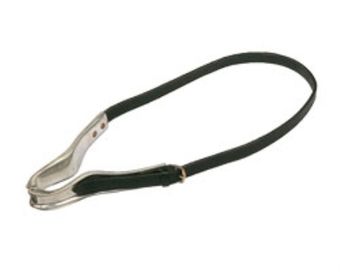 Krubbitarrem Lær Svart