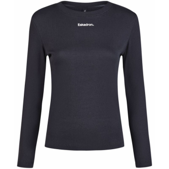 Topp Rib Longsleeve Classic Sports Marineblå