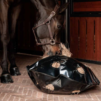 Høynett Play & Haybag Slowfeeder Round Svart