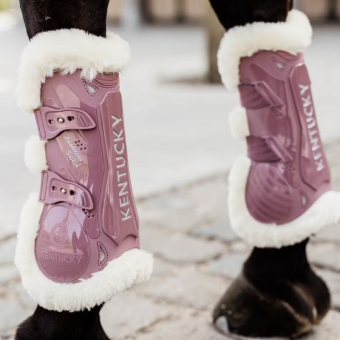Senebeskyttere Vegan Sheepskin Bamboo Elastic Gammelrosa