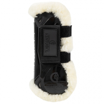 Senebelegg Vegan Sheepskin Velcro Svart