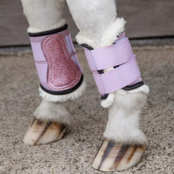 Utebelegg Vegan Sheepskin Unicorn Glitter Rosa Shetland