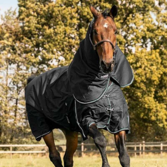 Vinterdekken med Hals Turnout Plus 300g 1200D Svart