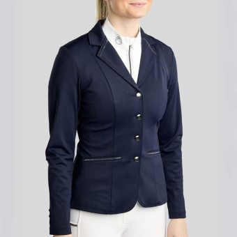 Stevnejakke MoKira Softshell Gun Metal Crystals Marineblå