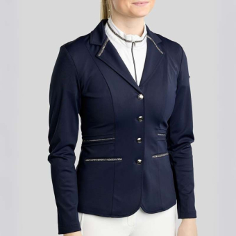 Stevnejakke MoKelly Softshell Gun Metal Crystals Marineblå