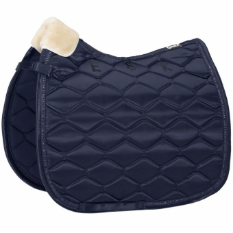 Dressursjabrak Satin Crystal Marineblå