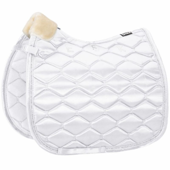 Dressursjabrak Satin Crystal Hvit