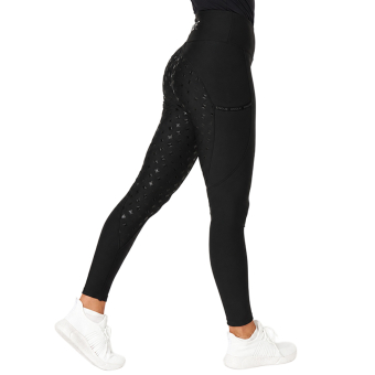 Vinter ridetights Signature Thermo Plus Full Grip Svart