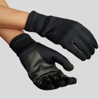 Ridehansker Softshell Brushed Touch Svart