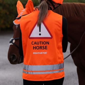 Refleksvest Caution Horse Oransje