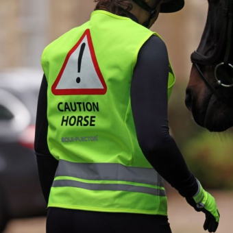 Refleksvest Barn/Junior Caution Horse Gul