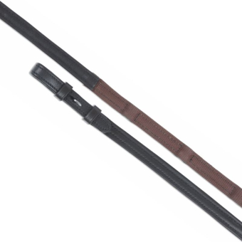 Gummi/Lærtøyler Gara Dressage Brun