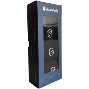 Ridesokker Balzane Blazon 3-pk Svart/Marineblå/Grå